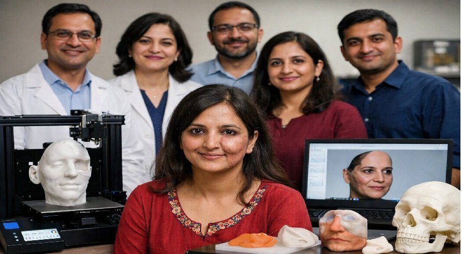 हाइब्रिड डिजिटल तकनीक से युवती को मिला नया चेहरा, पीजीआई और पीयू की बड़ी उपलब्धि